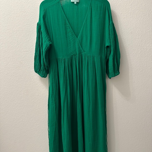 MICHAEL STARS ISABELLA EMPIRE WAIST MIDI DRESS - S - Picture 2 of 4